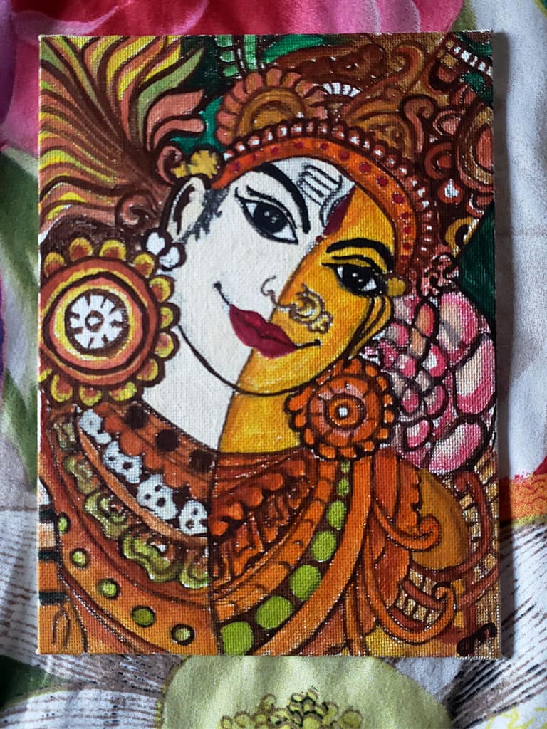 Arcylic on canvas Hanuma strength power